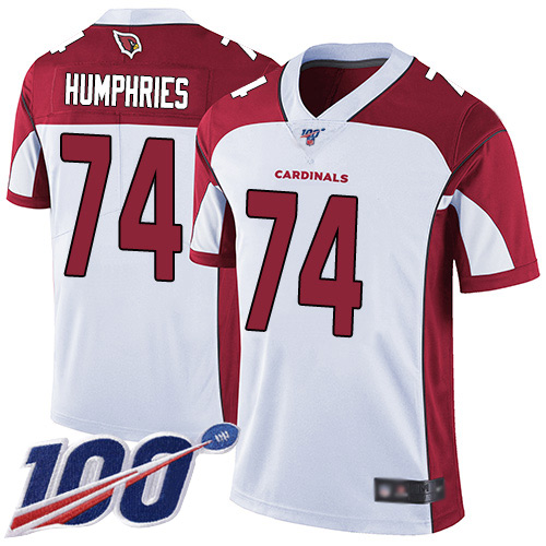 Arizona Cardinals Limited White Men D.J. Humphries Road Jersey NFL Football #74 100th Season Vapor Untouchable->arizona cardinals->NFL Jersey
